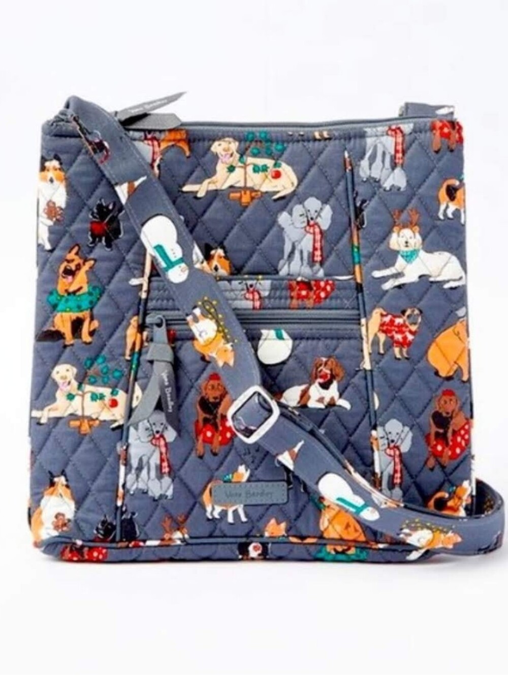 Vera Bradley Holiday Dogs Hipster Crossbody Bag